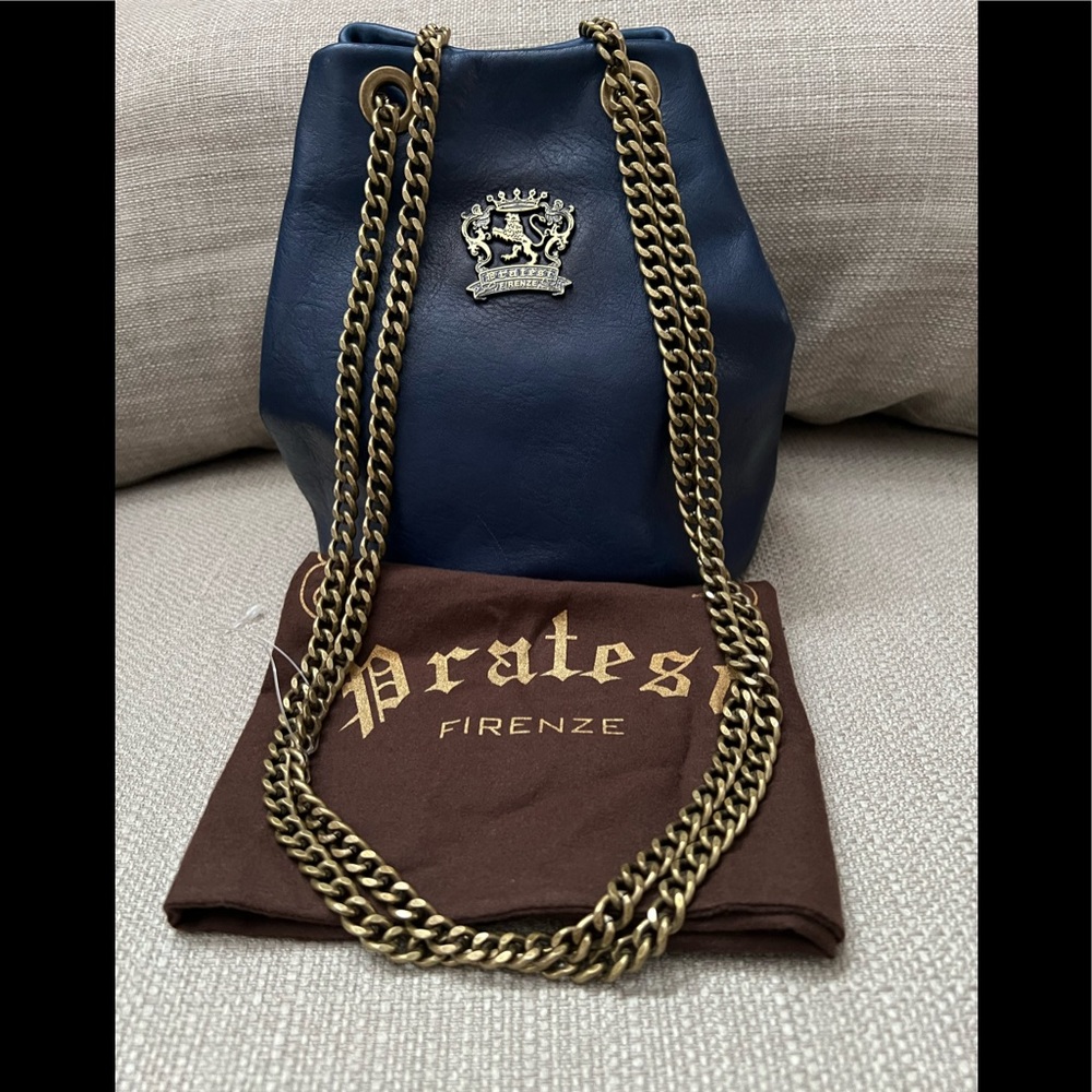 SOLD! Pratesi Firenze Pienza Florence Small Bucket Bag/dust bag